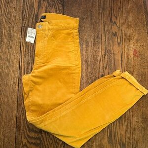 J. Crew Mustard Corduroy Pants
